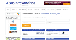 Desktop Screenshot of businessanalystjobs.co.uk
