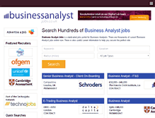 Tablet Screenshot of businessanalystjobs.co.uk